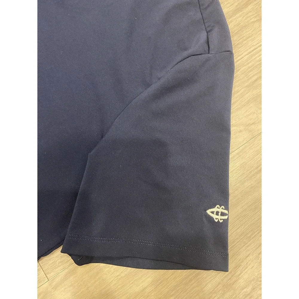 RLX‎ Ralph Lauren Polo Shirt Large Navy Blue Golf Shirt Short Sleeve Casual